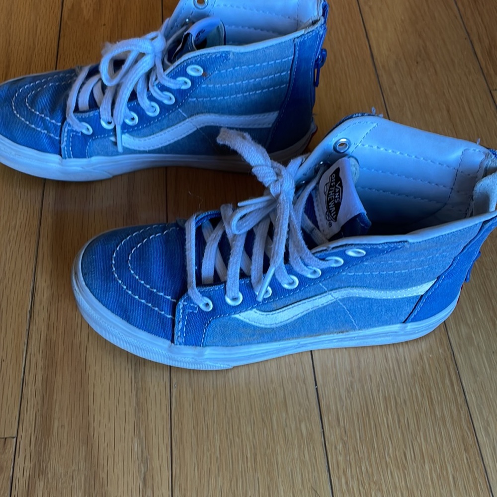 Blue denim vans
